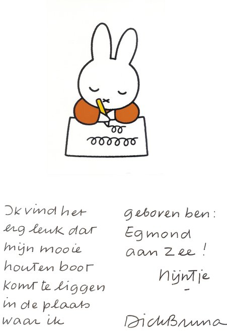 de kaart van Nijntje