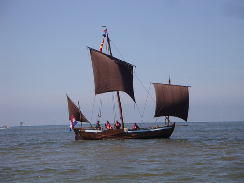 voor de wal bij terugkeer in Egmond