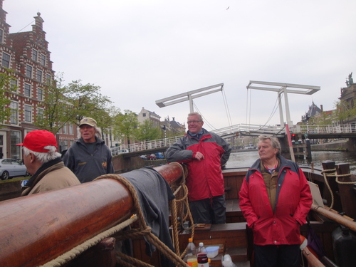 op de terugweg door Haarlem