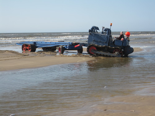 Manoeuvreren met de bootwagen